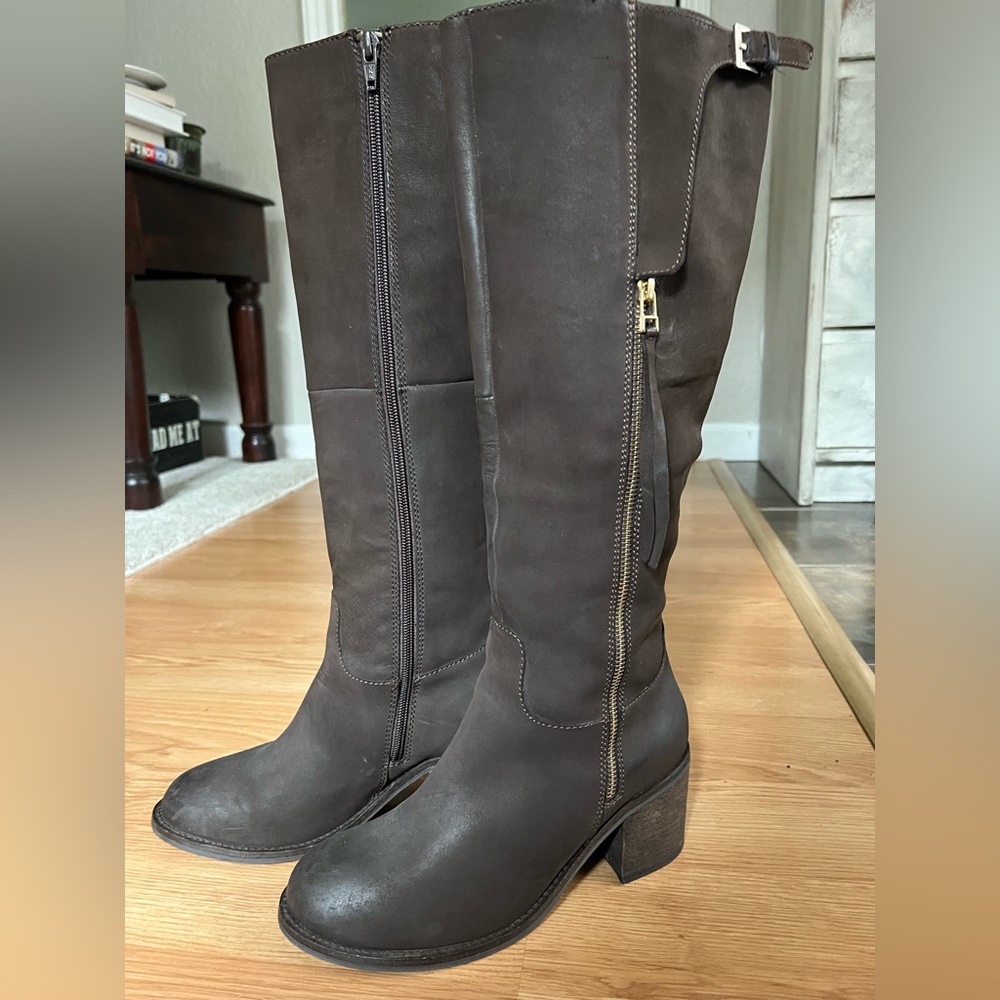 Brown Knee-High Boots